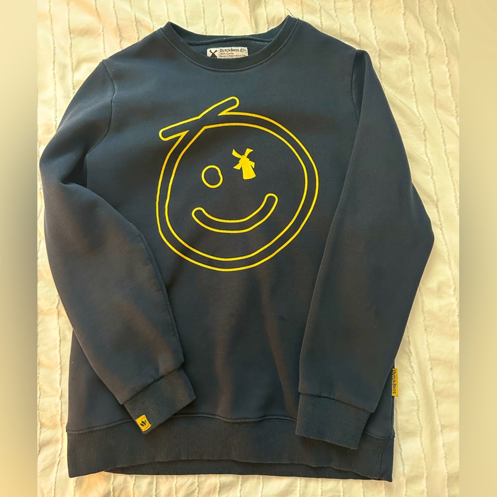 smiley dutch bros crew neck!